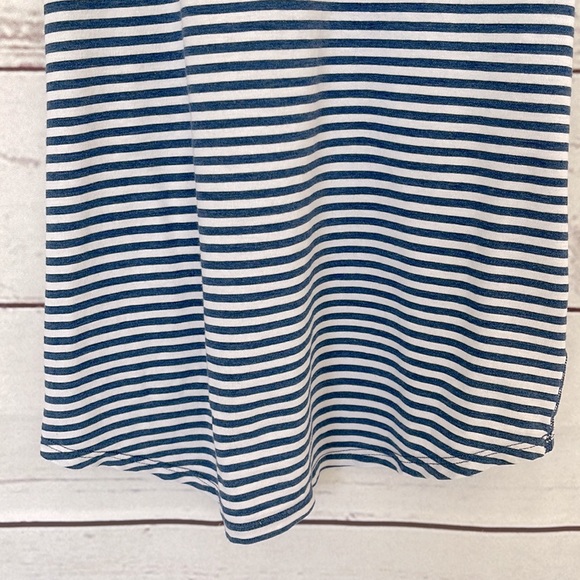 LULULEMON Cool Racerback Pigment Blue White Narrow Bold Stripe Tank SZ Small Est - Picture 5 of 7